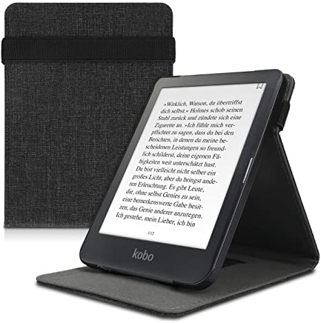 kwmobile Funda Compatible con e-Reader Kobo Clara HD - Carcasa de Tela para Lector electrónico Textil