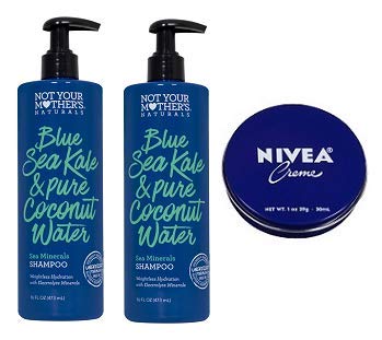Not Your Mother's 2 Pack Blue Sea Kale & Pure Coconut Water Sea Minerals Shampoo 16 Oz.  Travel Size Body Cream 1 Oz.