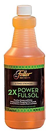 Fuller Brush 2X Power Fulsol – Super Concentrated Degreaser – Dissolves Grease & Grime – Makes 30 Gallons of Cleaning Power - 1 Qt.