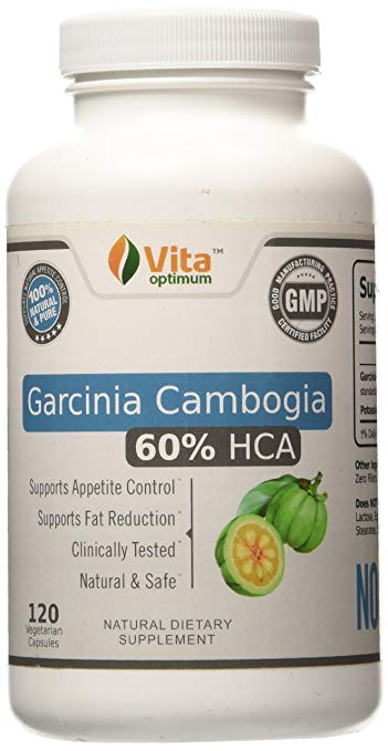 Vita Optimum Garcinia Cambogia Extract - All Natural Weight Loss Supplement (120 Vegetarian Pills)