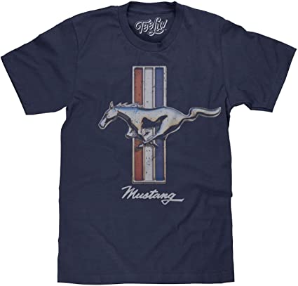 Tee Luv Men's Distressed Ford Mustang Shirt