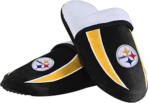 FOCO Men's NFL Team Logo Sherpa Slide Slippers