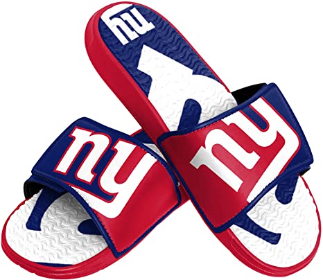 FOCO NFL Mens Cropped Big Logo Shower Sport Flip Flops Sandals Slides