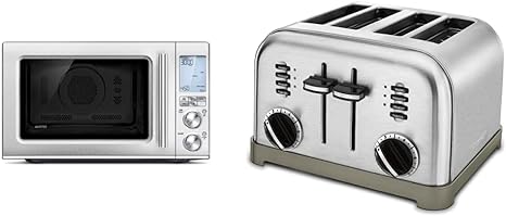 Breville Combi Wave 3-in-1 Microwave, Air Fryer, and Toaster Oven (CPT-180P1) Bundle