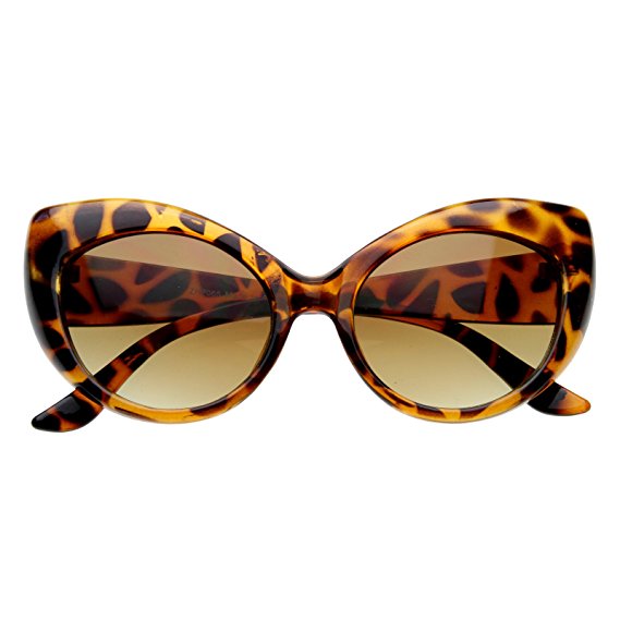 zeroUV - Oversized Vintage Inspired Super & Bold Retro Designer Cat Eye Sunglasses