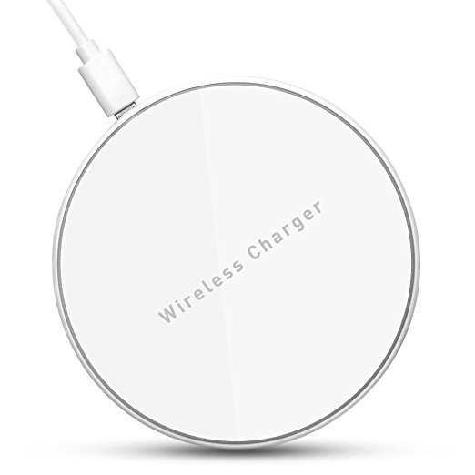 QI Wireless Charger, Evershop Wireless Charging Pad Inductive Charger for Samsung Galaxy S7/S7 Edge, S6/S6 Edge/S6 Edge Plus,Nokia Lumia 920,LG Optimus Vu2 and All Qi-Enabled Devices(White)