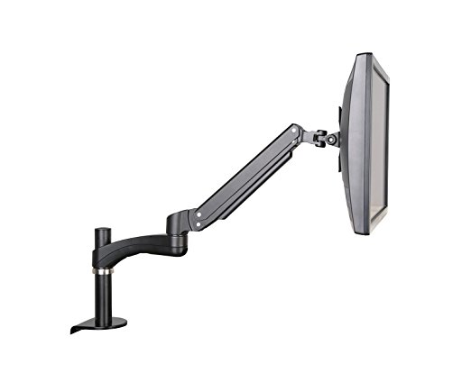 GSA12S Gas Spring Desk Mount LCD Monitor Arm Stand w/ vesa bracket & monitor arm: free up/down & left/right motion