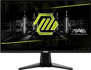 MSI MAG 255XFV 25-inch Gaming Monitor, 1920 x 1080 (FHD), 0.5ms Response Time, 250Hz, HDMI, DP Port, Tilt Adjustable