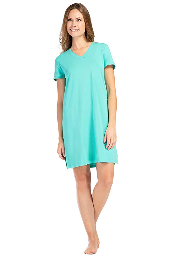 Fishers Finery Women's Tranquil Dreams V-Neck Sleep Shirt