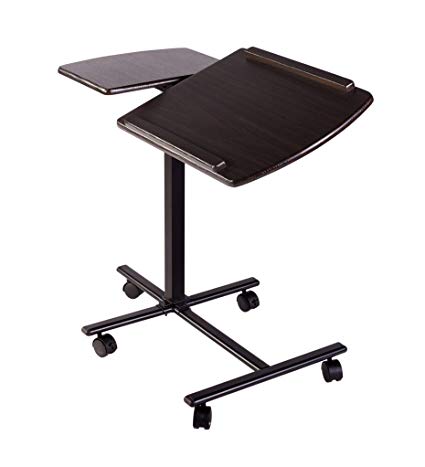 OneSpace 50-JN01ES Angle and Height Adjustable Laptop Computer, Dual Surface, Espresso Mobile Desk