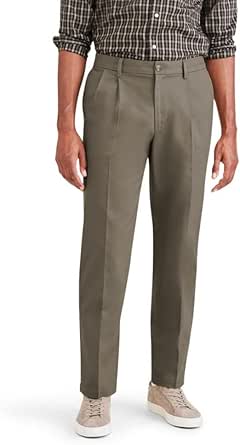 DOCKERS Mens Classic Fit Signature Iron Free Khaki With Stain Defender Pants - Pleated (Regular and Big & Tall)