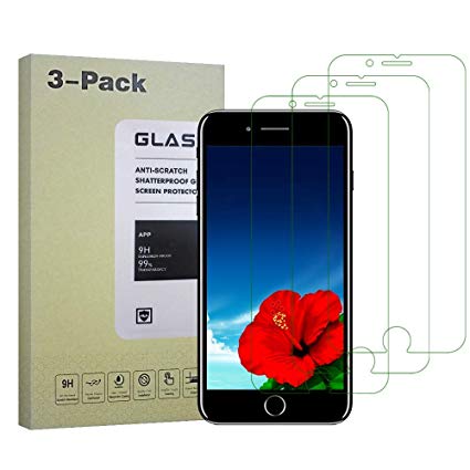 iPhone 8/7/6/6s Screen Protector,3-Pack baoanbao Tempered Glass Screen Protector 3D Touch Clear Screen Protector Glass Film Compatible with iPhone 8/7/6/6s