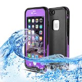 TNP iPhone 6s 6 Plus Waterproof Case Purple - Underwater Dustproof Snowproof Shockproof Dirtproof Extreme Durable Full Body Protective Case Cover Skin for Apple iPhone 6s Plus and iPhone 6 Plus 55