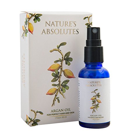 Nature's Absolutes Argan Oil From Morocco 100% Pure & Organic ,Cold Pressed