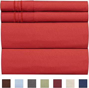 Extra Deep Pocket Sheets - 4 Piece Sheet Set - King Size Sheets Deep Pocket - Extra Deep Bed Sheets - Deep King Fitted Sheet Set - Super and Ultra Deep Sheets - For Deep Pockets Mattress - Fits Easily