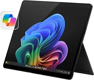 Microsoft Surface Pro 2-in-1 Laptop/Tablet (2024), Windows 11 Copilot  PC, 13" Touchscreen Display, Snapdragon X Plus (10 Core), 16GB RAM, 512GB Storage, Black