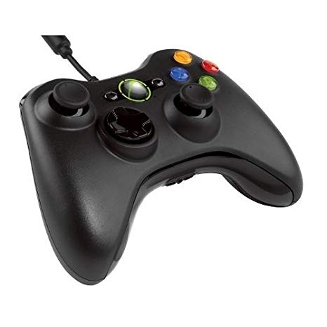 Official Xbox 360 Wired Gamepad - Black (Xbox 360)