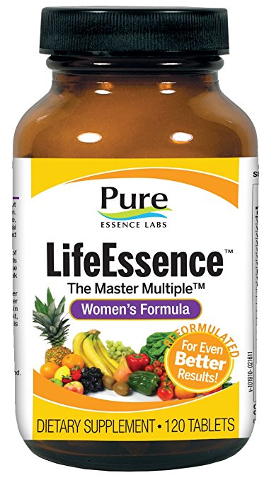 Pure Essence Labs LifeEssence Women's Formula - World's Most Energetic Multiple - The Master Multiple - 120 Tablets