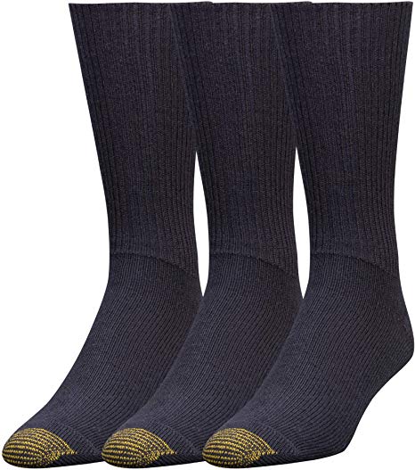 Gold Toe Men's Fluffies Crew Socks, 3 Pairs
