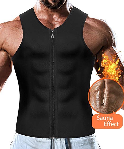 Men Waist Trainer Vest Weightloss Hot Neoprene Corset Compression Sweat Body Shaper Slimming Sauna Tank Top Workout Shirt