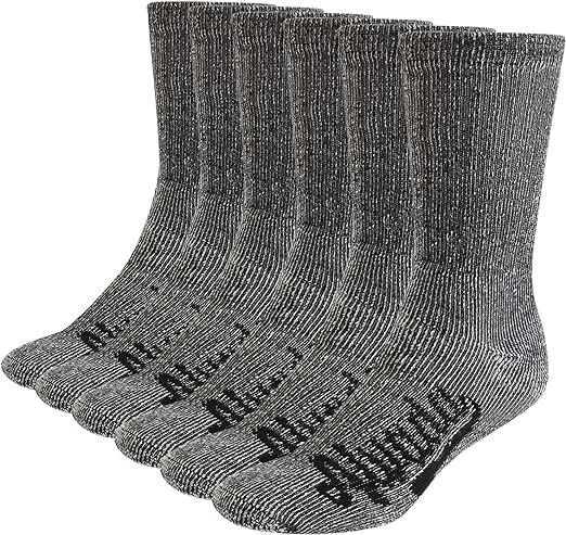 Alvada Merino Wool Hiking Socks Thermal Warm Crew Winter Boot Sock For Men & Women 3 Pairs