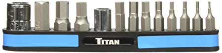 Titan TIT16112 Metric Hex Bit Set, 13 Piece (13 Piece Metric Hex Bit Set)