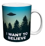 I Want to Believe X-Files Tv Show Sci-Fi Inspirational Decorative Ceramic Gift Coffee Tea Cocoa 11 Oz Mug