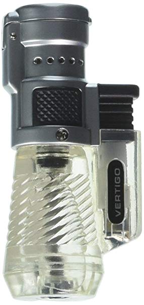 Vertigo by Lotus Cyclone Triple Torch Cigar Lighter Clear