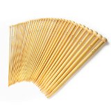 LIHAO 36 PCS Bamboo Knitting Needles Set 18 Sizes From 20mm to 100mm