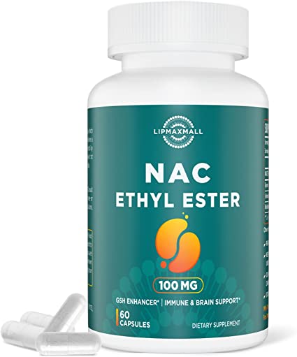 N-Acetyl Cysteine Ethyl Ester 100mg- Higher Bioavailability - Boost Glutathione - Immune System & Antioxidant Support for Adults , NACET (60 Vegetarian Capsules - 1 Pack)