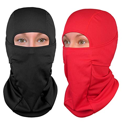 The Friendly Swede Balaclava Face Mask - Ski and Winter Sports Headwear, Neck Gaiter and Motorcycle Helmet Liner (Standard/Nordic/Arctic) - [1-Pack or 2-Pack]