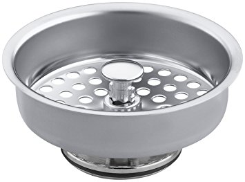 KOHLER K-8803-CP Duostrainer Basket Strainer, Polished Chrome