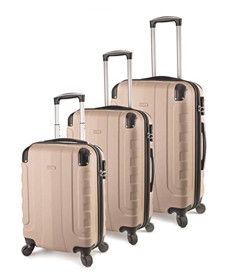 TravelCross Chicago Luggage 3 Piece Lightweight Spinner Set