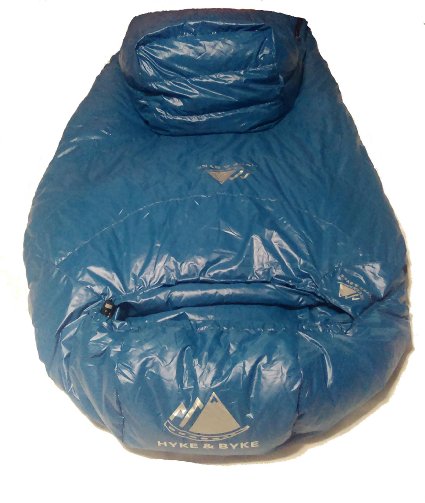 Ultralight Down Sleeping Bag: 3-Season 32 Degree Mummy Bag Under 2 LBS - The Lightest, Highest Quality Bag for Thru Hiking, Backpacking, and Camping (Light Blue)