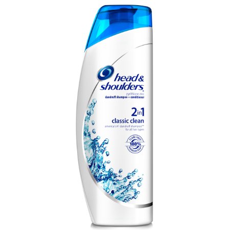 Head & Shoulders Classic Clean 2 in 1 Dandruff Shampoo & Conditioner 23.7 Fluid ounce (Pack of 2) (packaging may vary)