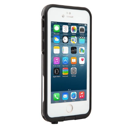 Bessmate Waterproof Viewing Kickstand Case for Apple iPhone 6 - White