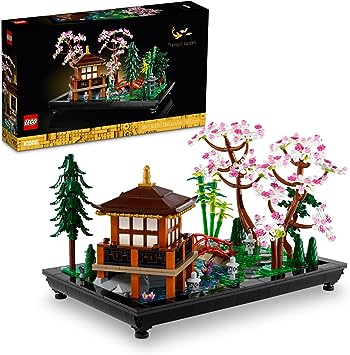 LEGO Icons Tranquil Garden 10315 Creative Building Set, A Gift Idea for Adult Fans of Japanese Zen Gardens and Meditation, Build-and-Display This Home Decor Set for The Home or Office