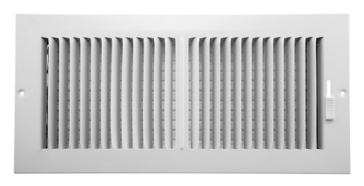 Accord AASWWH2146 Sidewall/Ceiling Register with 2-Way Aluminum Design, 14-Inch x 6-Inch(Duct Opening Measurements), White