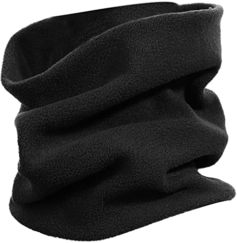 Kids Neck Warmer Gaiter Fleece Winter Windproof Face Mask Double Layer Neck Tube Scarf for Boys&Girls