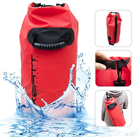 Dry Bag Set – Fully Waterproof 20L To Protect All Items – Lightweight and Tough PVC Tarp – Easy To Use Highly Visible Storage Sack – Perfect Pouch For Camping And All Outdoor Activities