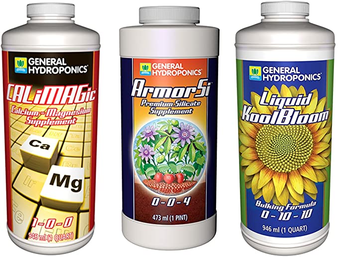 General Hydroponics GLCMBX0011 Calimagic, Armor Si & Liquid Koolbloom Combo, 1 Quart Fertilizer