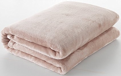 Ottomanson Comfy Soft Touch Blanket Velvet Plush Throw, Cappucino 49 inch by 61 inch (125cm by 155 cm)