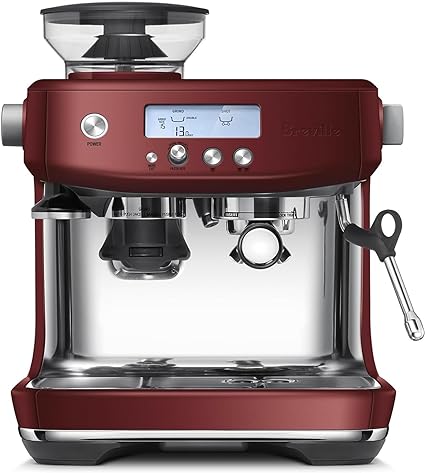 Breville the Barista Pro Automatic Espresso Machine, BES878RVC, Red Velvet Cake