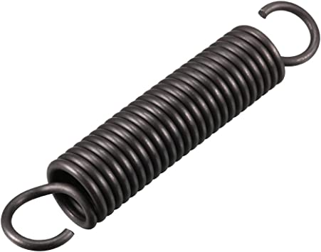 uxcell Extension Spring - 2.5mm Wire Dia, 18mm OD, 100mm Free Length Spring Steel Small Dual Hook Tension Spring