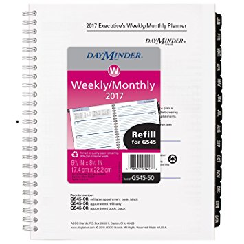 DayMinder Weekly / Monthly Planner Refill 2017, for G545, 6-7/8 x 8-3/4" (G54550)