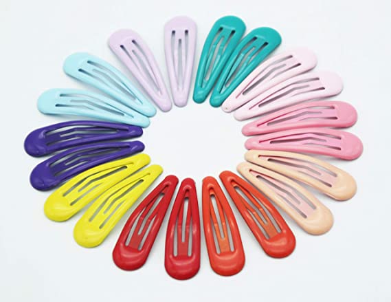 10 Pairs Cute Candy Colors Snap Hair Clips for Ladies Girls Women