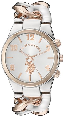 U.S. Polo Assn. Women's Quartz Metal and Alloy Casual Watch, Color:Two Tone (Model: USC40176)