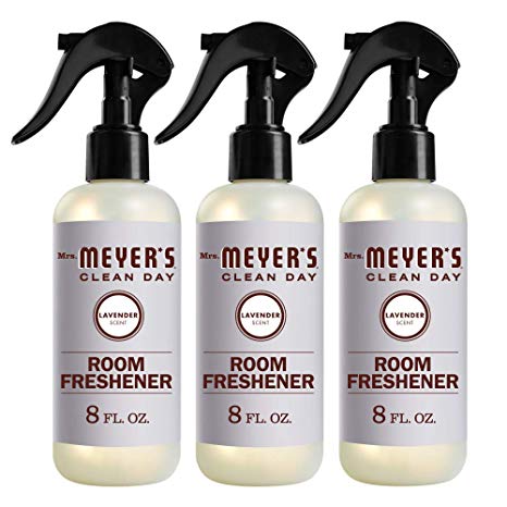 Mrs. Meyer’s Clean Day Room Freshener, Lavender Scent, 8 Ounce Non-aerosol Spray Bottle (Pack of 3)