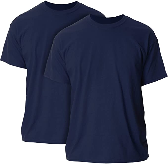 Gildan Mens Heavy Cotton Adult T-Shirt, 2-Pack Shirt