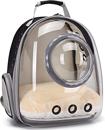 Pet Carrier Backpack for Kitten, Small Puppy and Bunny, Backpack for Kitten, Space Capsule Bubble Cat Backpack Carrier, Airline Approved Waterproof Pet Backpack for Small Dog